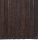 vidaXL Tapis rectangulaire marron foncé 70x300 cm bambou