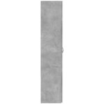 vidaXL Armoire de classement gris béton 60x32x153 cm bois d'ingénierie