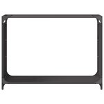 vidaXL Portant de bois chauffage noir 90x28x65 cm