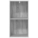 vidaXL Bibliothèque sonoma gris 40x30x77 cm bois d'ingénierie