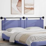 vidaXL Tête de lit suspendue Bleu denim Tissu