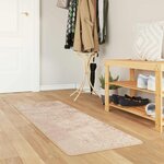 vidaXL Coureur de Tapis MARSA Beige 50 x 100 cm Polyester et PVC