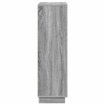 vidaXL Bureau avec porte Gris 71 5 x 31 5 x 106 5 cm Bois d'ingénierie
