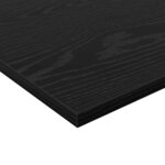 vidaXL Étagère à livres 4 Pièces Noir 100 x 20 x 1 5 cm Bois d'ingénierie