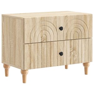 vidaXL Cabinet de chevet avec tiroir Chêne Sonoma 62 x 34 5 x 48 cm