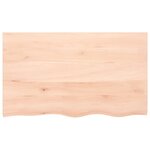 vidaXL Étagère murale 100x60x2 cm bois de chêne massif non traité