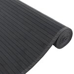 vidaXL Tapis rectangulaire noir 80x300 cm bambou