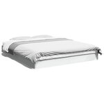 vidaXL Cadre de lit sans matelas blanc 160x200 cm bois d'ingénierie