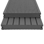 vidaXL Planche de terrasse 32 Pièces Gris WPC