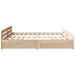 vidaXL Cadre de lit sans matelas 200x200 cm bois massif de pin