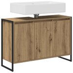 vidaXL Cabinet de salle de bain Chêne artisan 90 x 30 x 60 cm