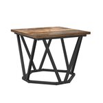 vidaXL Table basse 3 Pièces Chêne fumé Bois d'ingénierie et acier