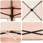 vidaXL Tente à auvent pop-up Orange 300 x 300 cm tissu