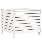 vidaXL Salon de jardin 7 Pièces blanc bois de pin massif