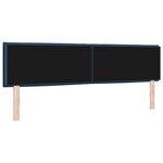 vidaXL Tête de lit LED avec bandes LED Bleu 180 cm tissu