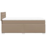 vidaXL Sommier à lattes de lit avec matelas Cappuccino 90x190 cm