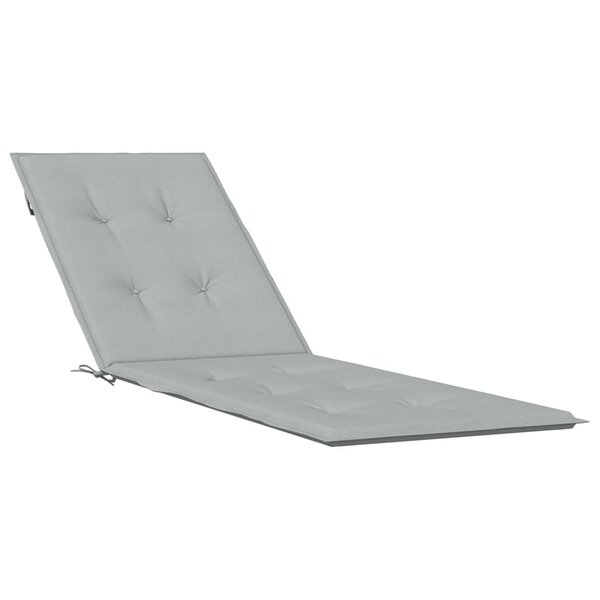 vidaXL Coussin de chaise longue gris clair mélangé (75+105)x50x3 cm