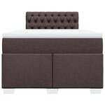 vidaXL Sommier à lattes de lit avec matelas Marron foncé 120x200 cm