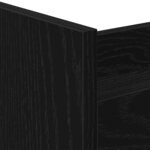 vidaXL Chariot de Rangement Étroit Chêne noir 60 x 20 x 82 cm