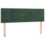 vidaXL Sommier à lattes de lit et matelas Vert foncé 140x200cm Velours