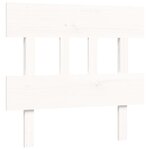 vidaXL Cadre de lit avec tête de lit blanc 90x200 cm bois massif