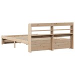 vidaXL Cadre de lit avec tête de lit sans matelas 120x190 cm