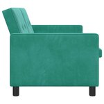 vidaXL Canapé-Lit Turquoise Tissu