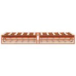 vidaXL Cadre de lit sans matelas cire marron 75x190 cm bois pin massif