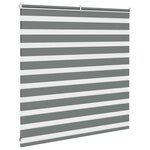 vidaXL Store zèbre gris foncé largeur du tissu 135 9 cm polyester