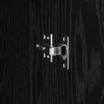 vidaXL Buffet Chêne noir Bois d'ingénierie Moyen Buffet Rectangulaire