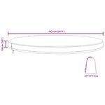 vidaXL Housse de Table Extérieure 142 x 142 x 10 cm Tissu oxford 210D