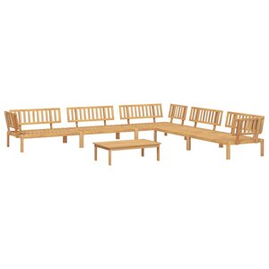 vidaXL Salon palette de jardin 6 Pièces bois d'acacia massif