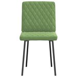 vidaXL Chaises à manger lot de 4 vert clair velours