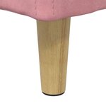 vidaXL Pouf de rangement avec coussin Rose 80 x 80 x 45 cm Velours