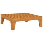 vidaXL Repose-pied sectionnel avec coussin gris foncé Bois d'acacia