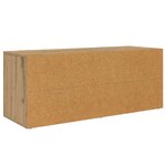 vidaXL Meuble TV Chêne artisanal 100 x 35 x 40 cm Bois d'ingénierie