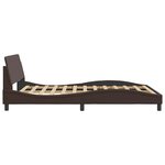 vidaXL Cadre de lit Dover marron 120x200 cm similicuir