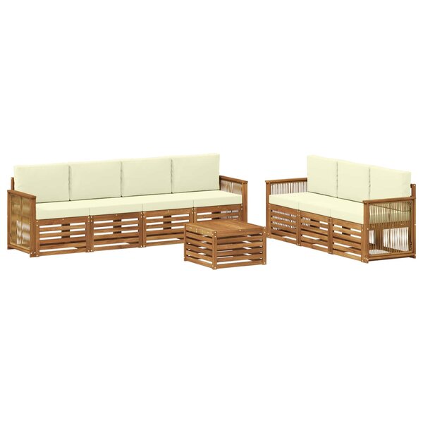 vidaXL Ensembles de canapés 8 pc Bois d'Acacia Massif