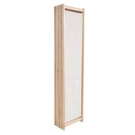 vidaXL Cloison de séparation 5 panneaux Crème 200 x 170 x 4 cm Tissu