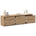 vidaXL Meuble TV Chêne artisanal 140 x 34 x 40 cm Bois d'ingénierie
