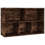 vidaXL Bibliothèque/Buffet chêne fumé 50x25x80 cm bois d'ingénierie