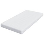 vidaXL Matelas Blanc 90 x 200 cm Tissu jacquard