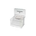 Boîte à fiches Acrylique Transparent A7 avec intercalaires MAUL