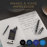 PARKER Quink 5 cartouches longues pour Stylo plume  encre bleue effaçable