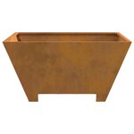 vidaXL Foyer Carré 60x60x30 cm en Acier Résistant aux Intempéries