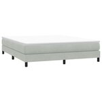 vidaXL Sommier à lattes de lit sans matelas gris clair 180x220 cm