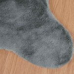 vidaXL Tapis en Fourrure Synthétique de Lapin Olite Anthracite