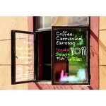 Marqueur Craie Liquide 4090 Jaune fluorescent Pointe Biseautée 4-15 mm x 5 EDDING