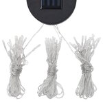 vidaXL Tonnelle avec guirlande lumineuse à LED 300x300 cm Anthracite