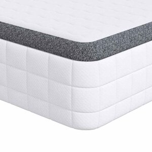 vidaXL Matelas Blanc et Gris 80 x 200 cm Printemps Bonell